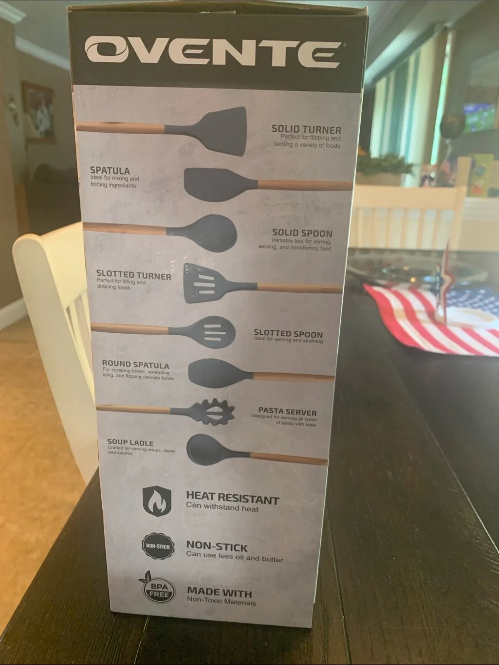 Ovente 17-Piece Gray Silicone Kitchen Utensil Set